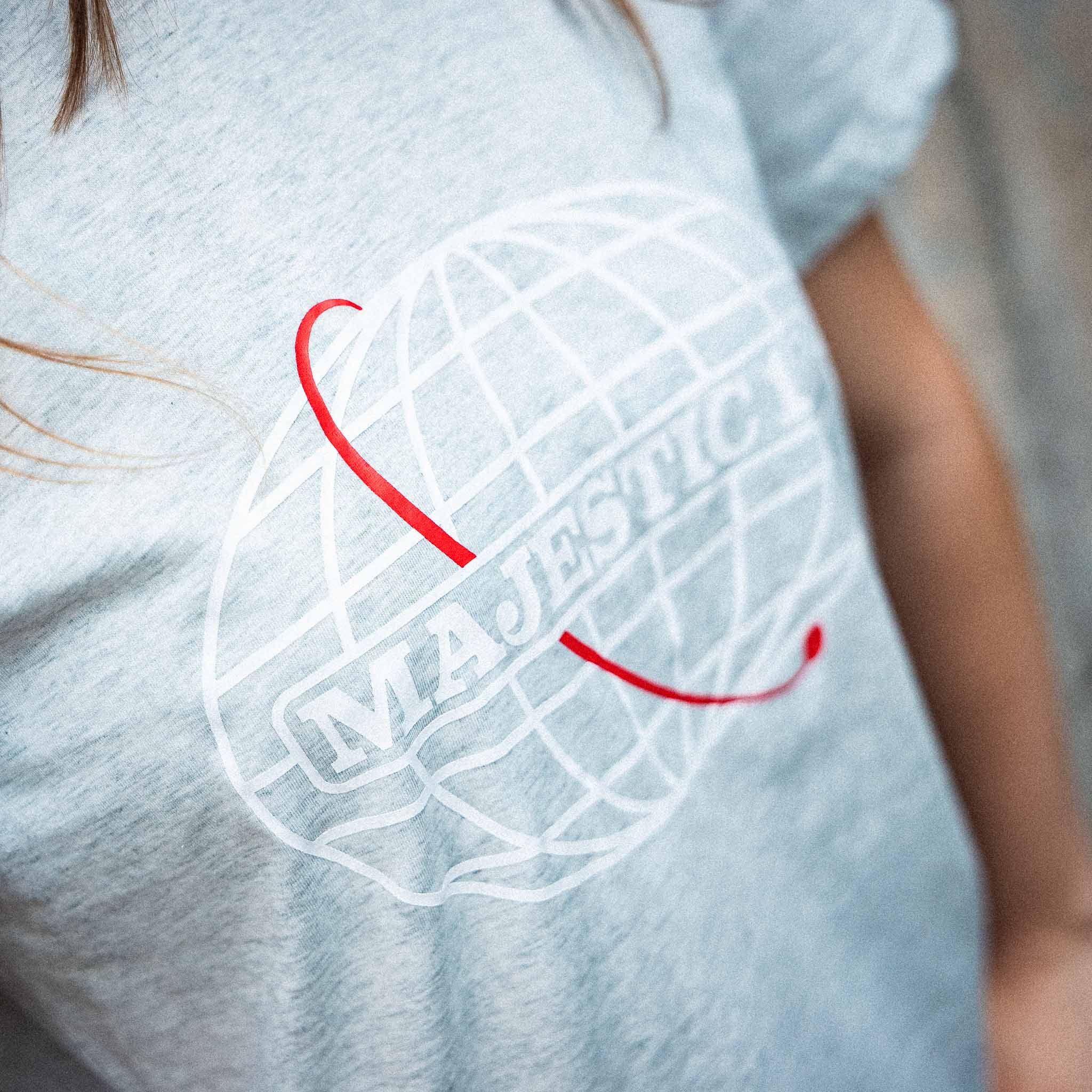 MAJESTIC 12 Women's Tee In Light Heather - Image 4